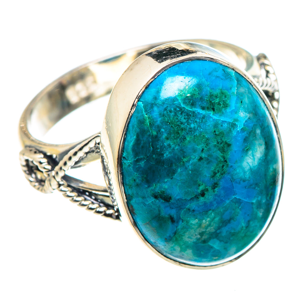 Chrysocolla Rings handcrafted by Anasilvercos - RING93784