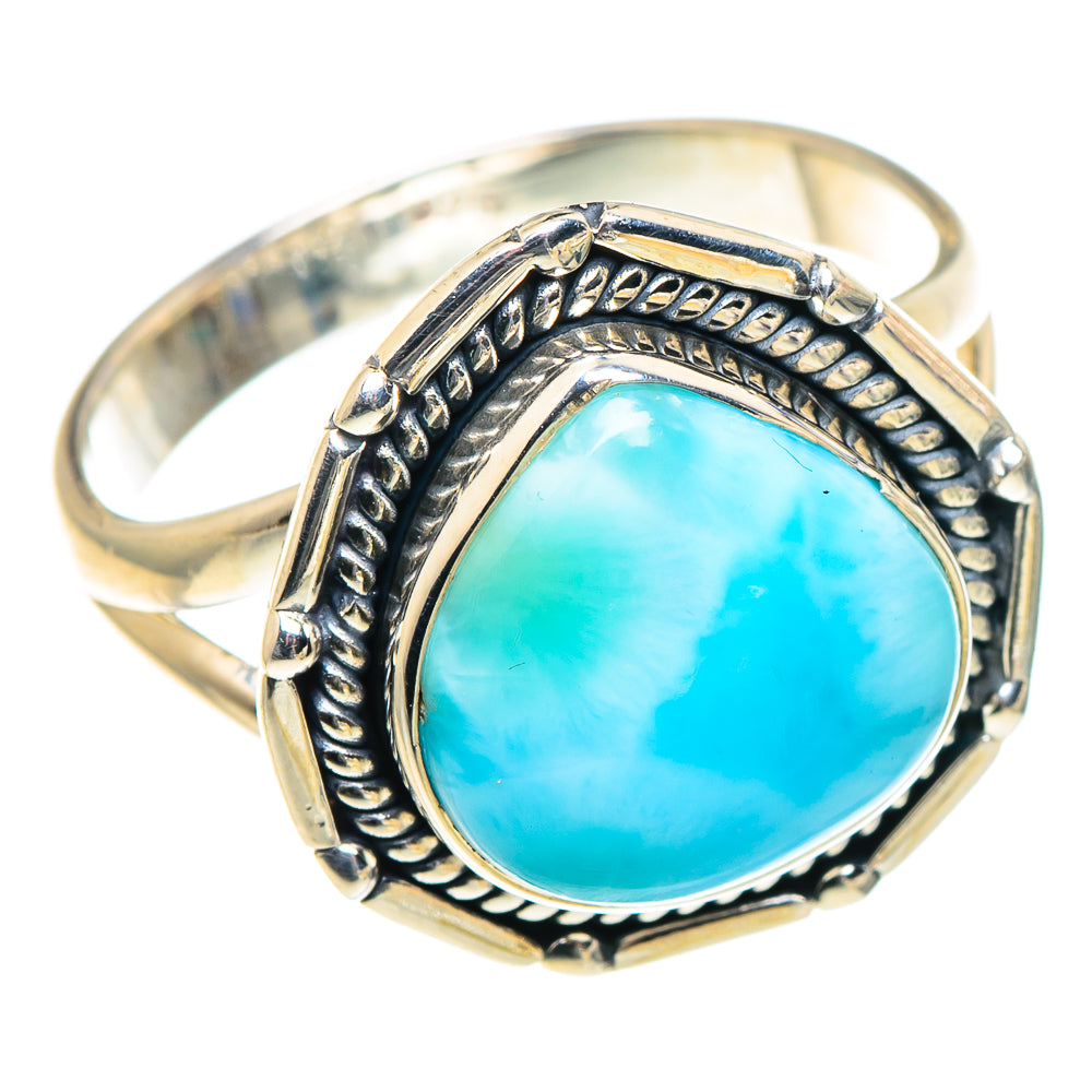 Larimar Rings handcrafted by Anasilvercos - RING93790