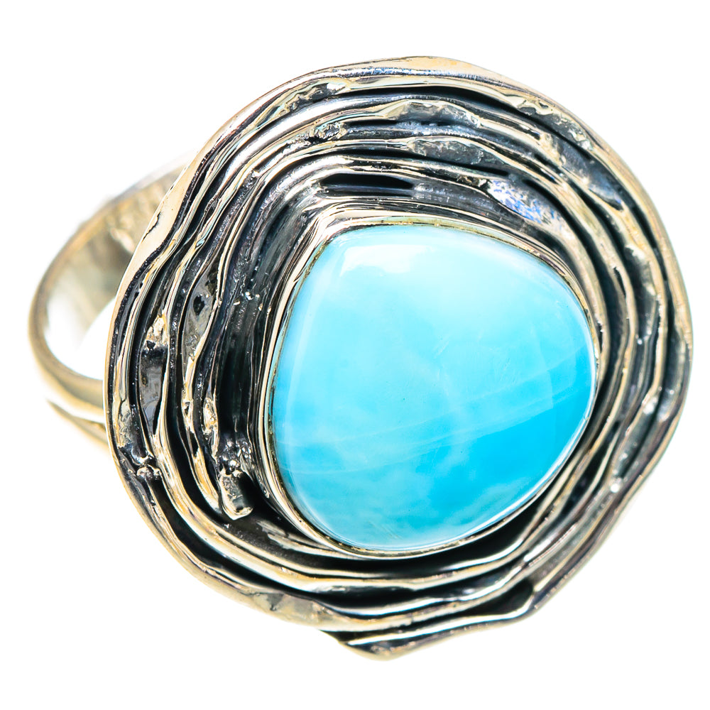 Larimar Rings handcrafted by Anasilvercos - RING93805