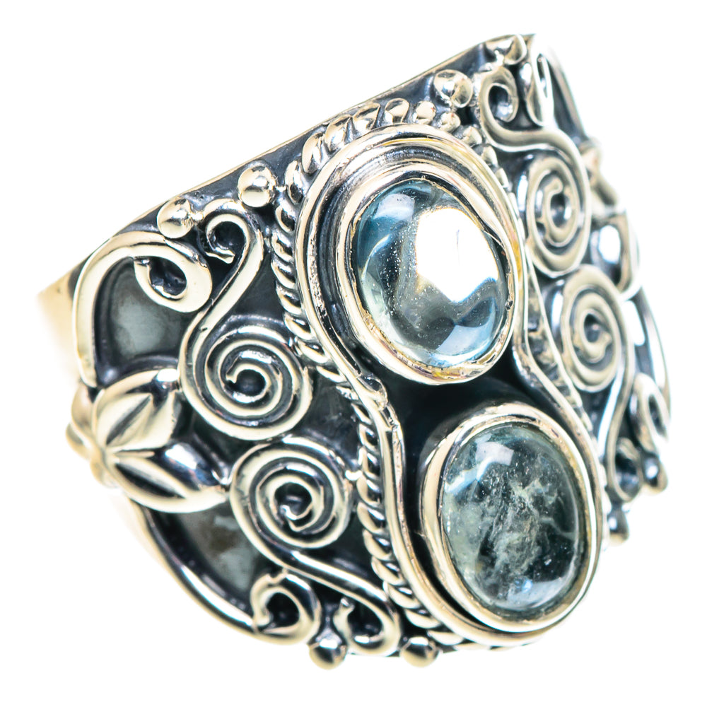 Aquamarine Rings handcrafted by Anasilvercos - RING93808