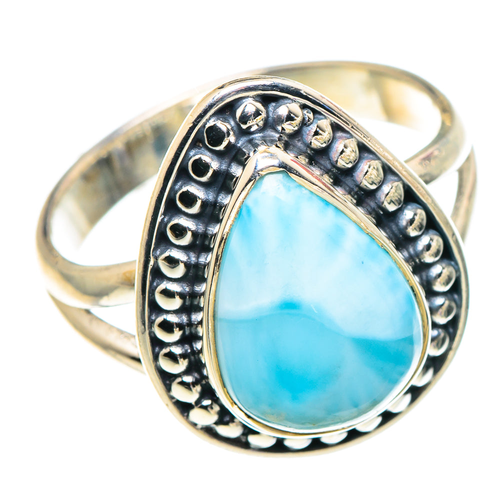 Larimar Rings handcrafted by Anasilvercos - RING93815