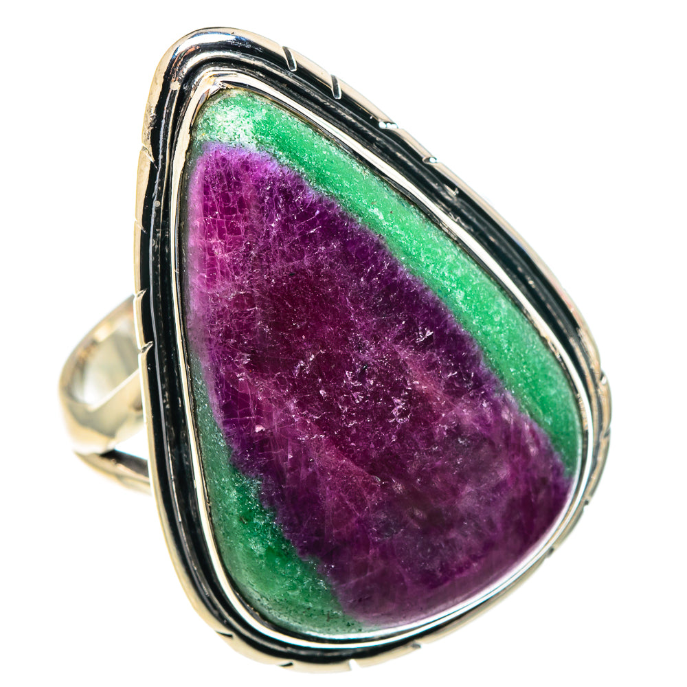 Ruby Zoisite Rings handcrafted by Anasilvercos - RING93825