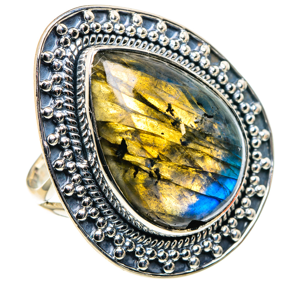 Labradorite Rings handcrafted by Anasilvercos - RING93830