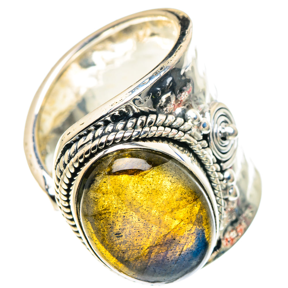 Labradorite Rings handcrafted by Anasilvercos - RING93833
