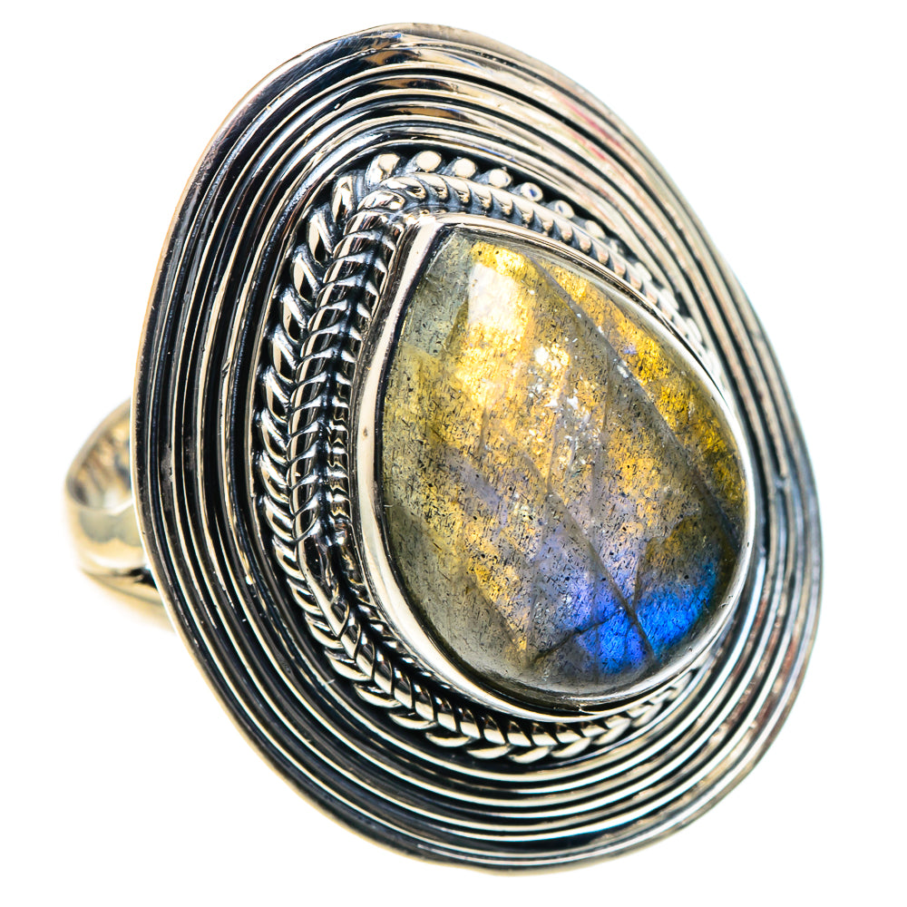 Labradorite Rings handcrafted by Anasilvercos - RING93835 - Photo 2