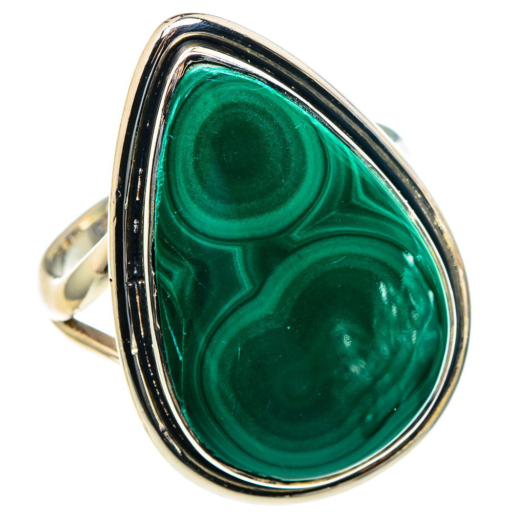 Malachite Rings handcrafted by Anasilvercos - RING93837