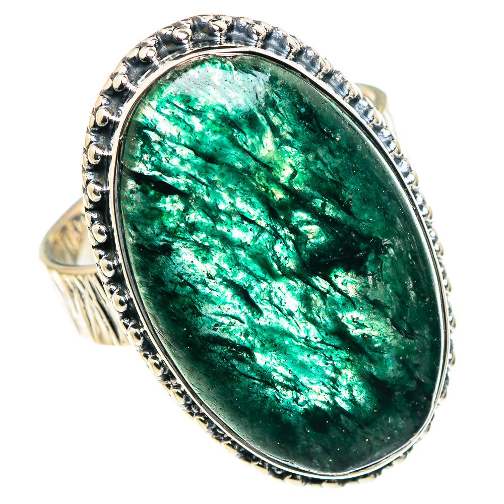 Green Aventurine Rings handcrafted by Anasilvercos - RING93838