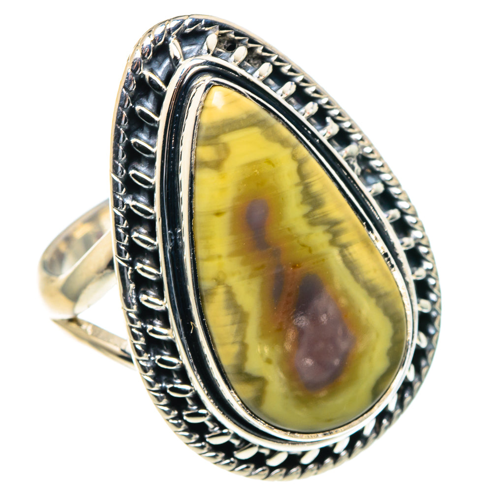Willow Creek Jasper Rings handcrafted by Anasilvercos - RING93844