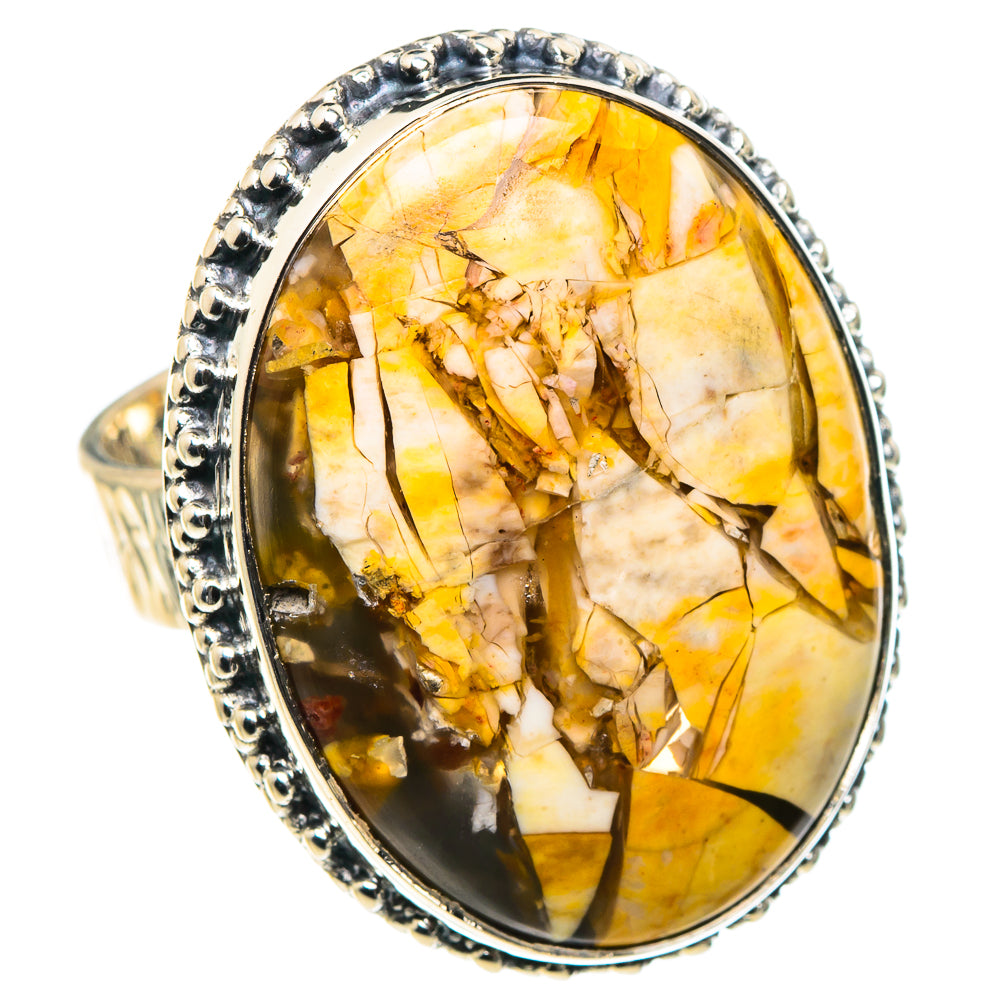 Brecciated Mookaite Rings handcrafted by Anasilvercos - RING93850