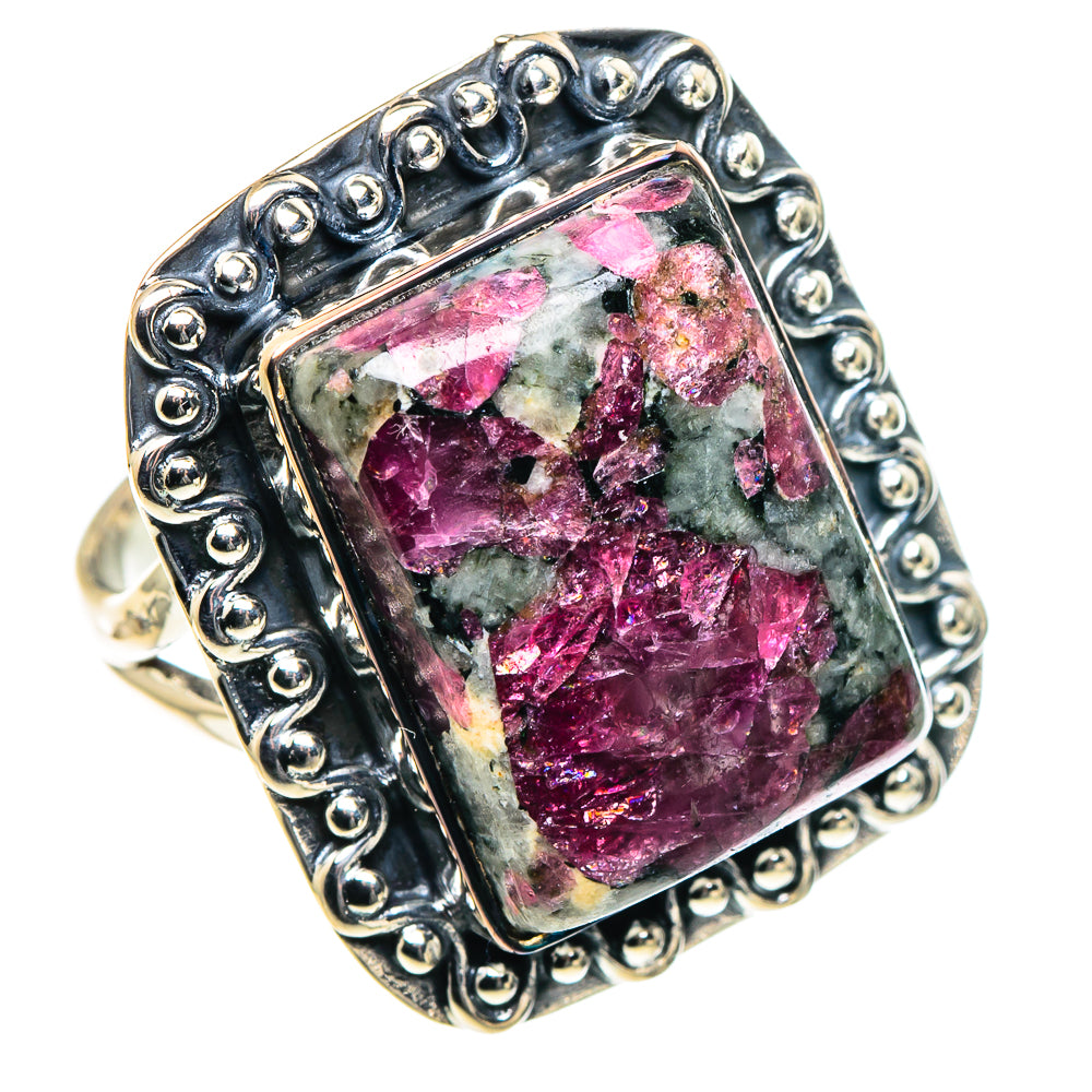 Russian Eudialyte Rings handcrafted by Anasilvercos - RING93853