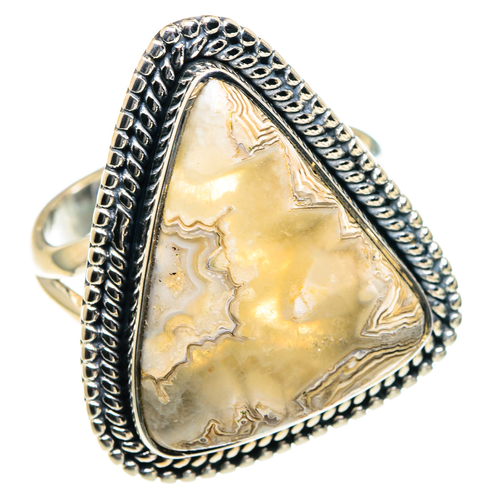 Laguna Lace Agate Rings handcrafted by Anasilvercos - RING93861 - Photo 2