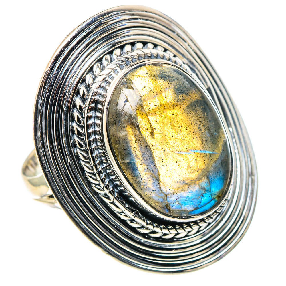 Labradorite Rings handcrafted by Anasilvercos - RING93869