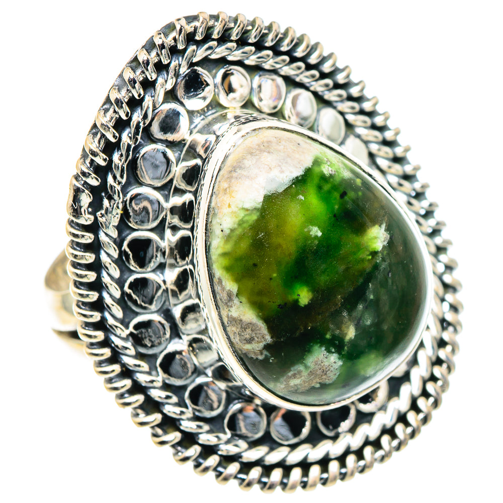 Australian Green Opal Rings handcrafted by Anasilvercos - RING93875