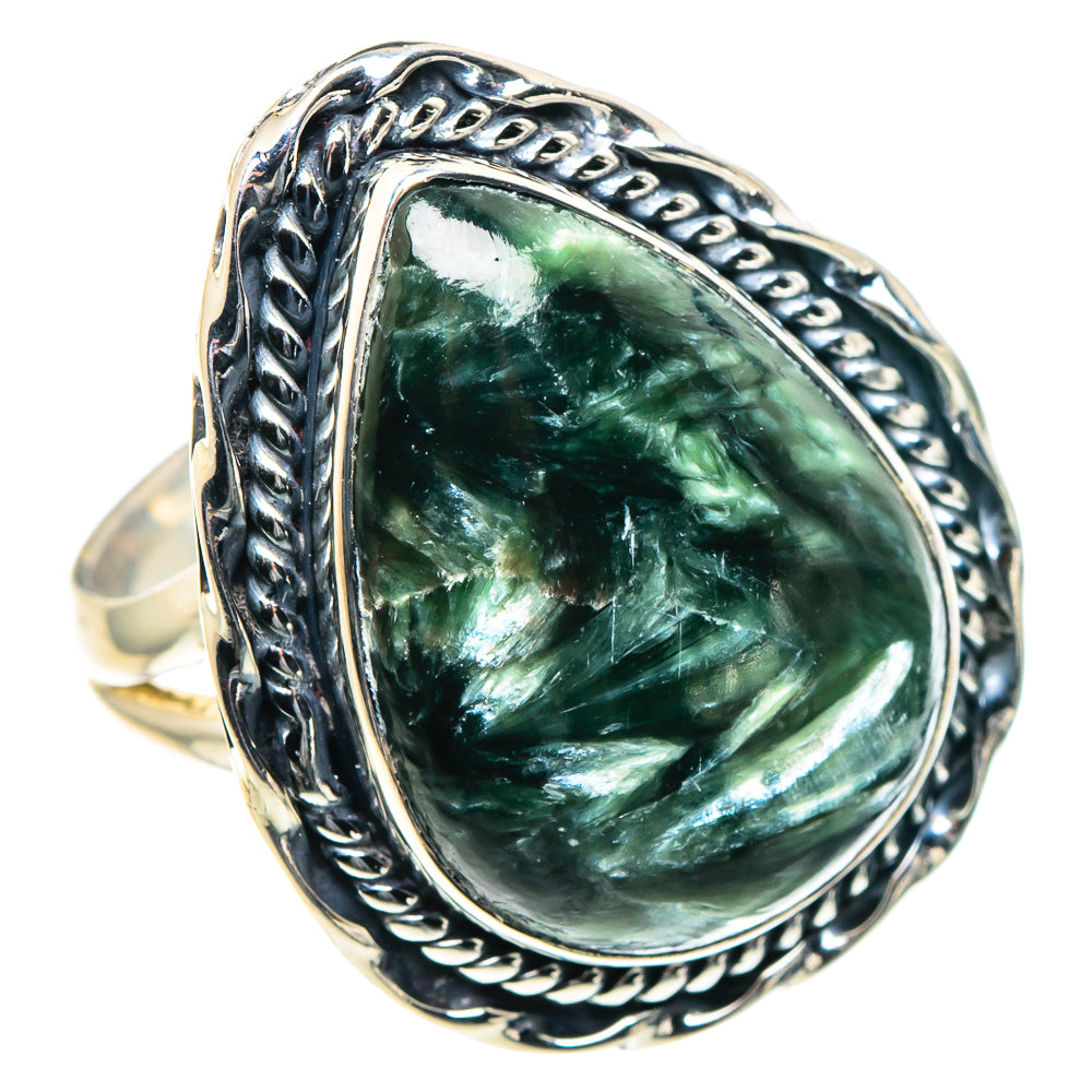 Seraphinite Rings handcrafted by Anasilvercos - RING93879