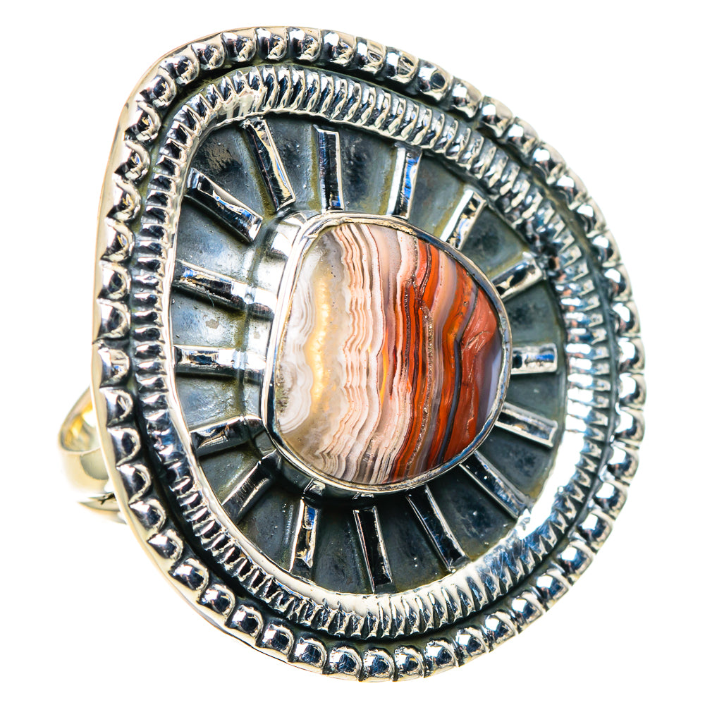 Crazy Lace Agate Rings handcrafted by Anasilvercos - RING93884