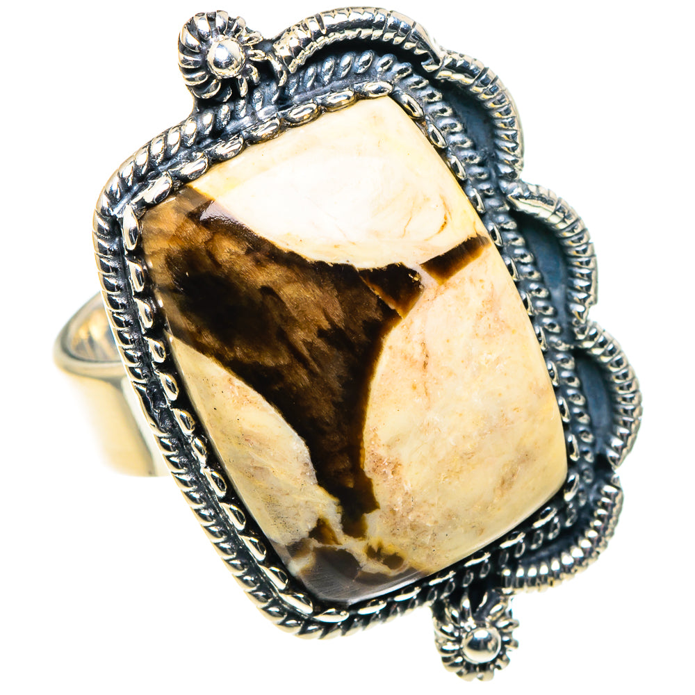 Peanut Wood Jasper Rings handcrafted by Anasilvercos - RING93885