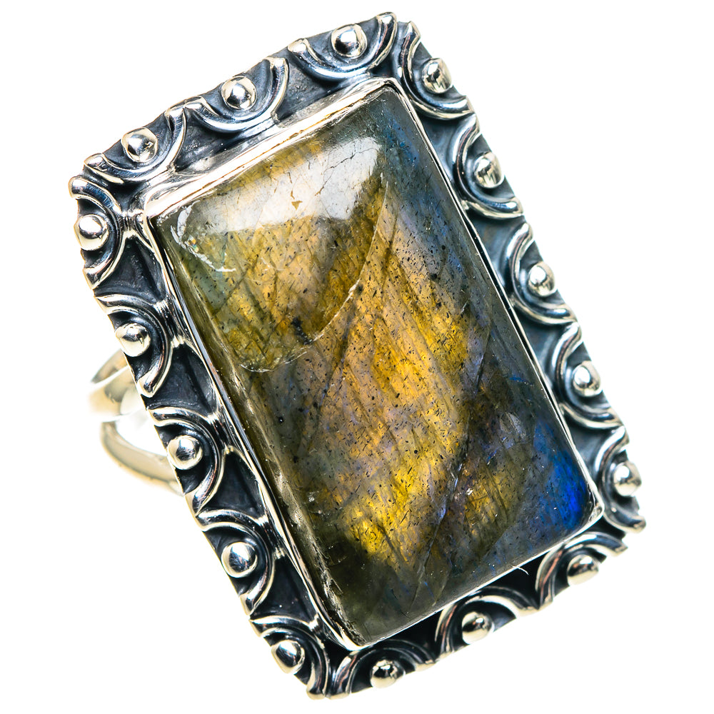 Labradorite Rings handcrafted by Anasilvercos - RING93905