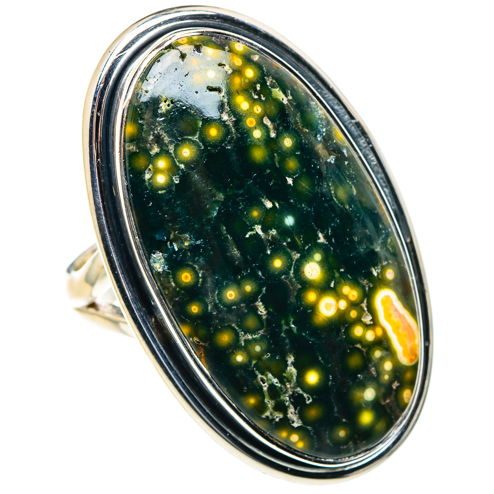 Ocean Jasper Rings handcrafted by Anasilvercos - RING93914