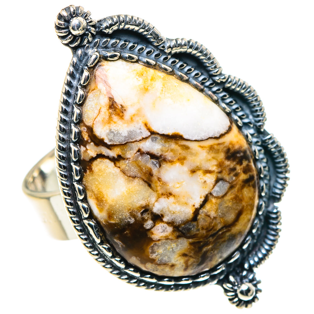 Peanut Wood Jasper Rings handcrafted by Anasilvercos - RING93918