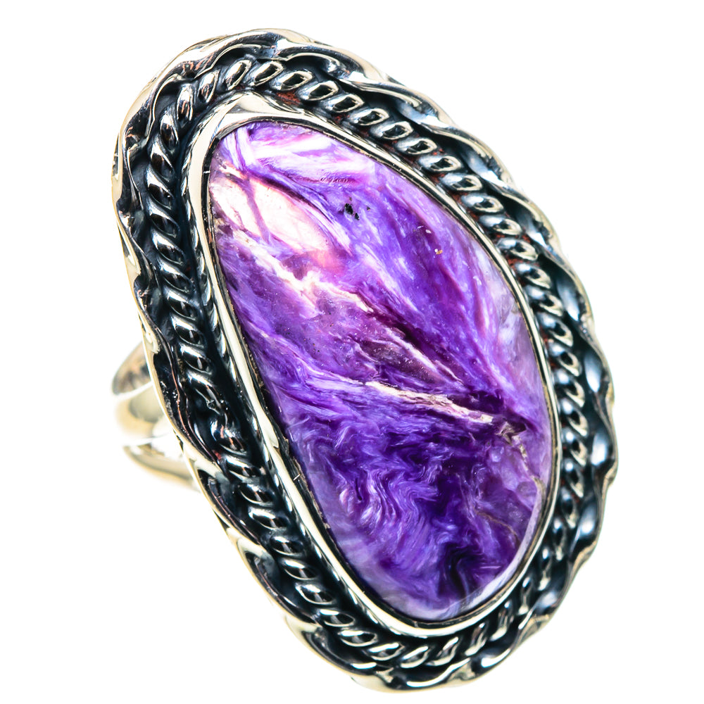 Charoite Rings handcrafted by Anasilvercos - RING93929