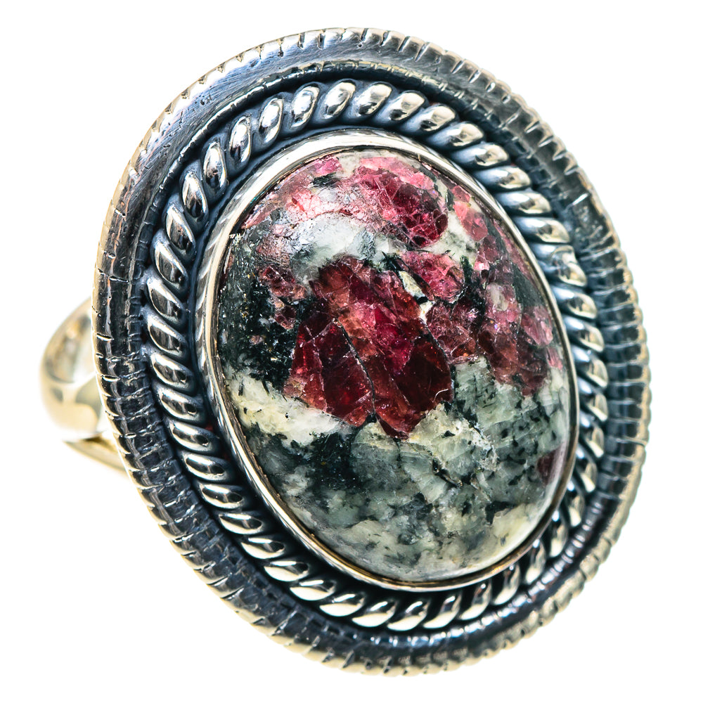 Russian Eudialyte Rings handcrafted by Anasilvercos - RING93931