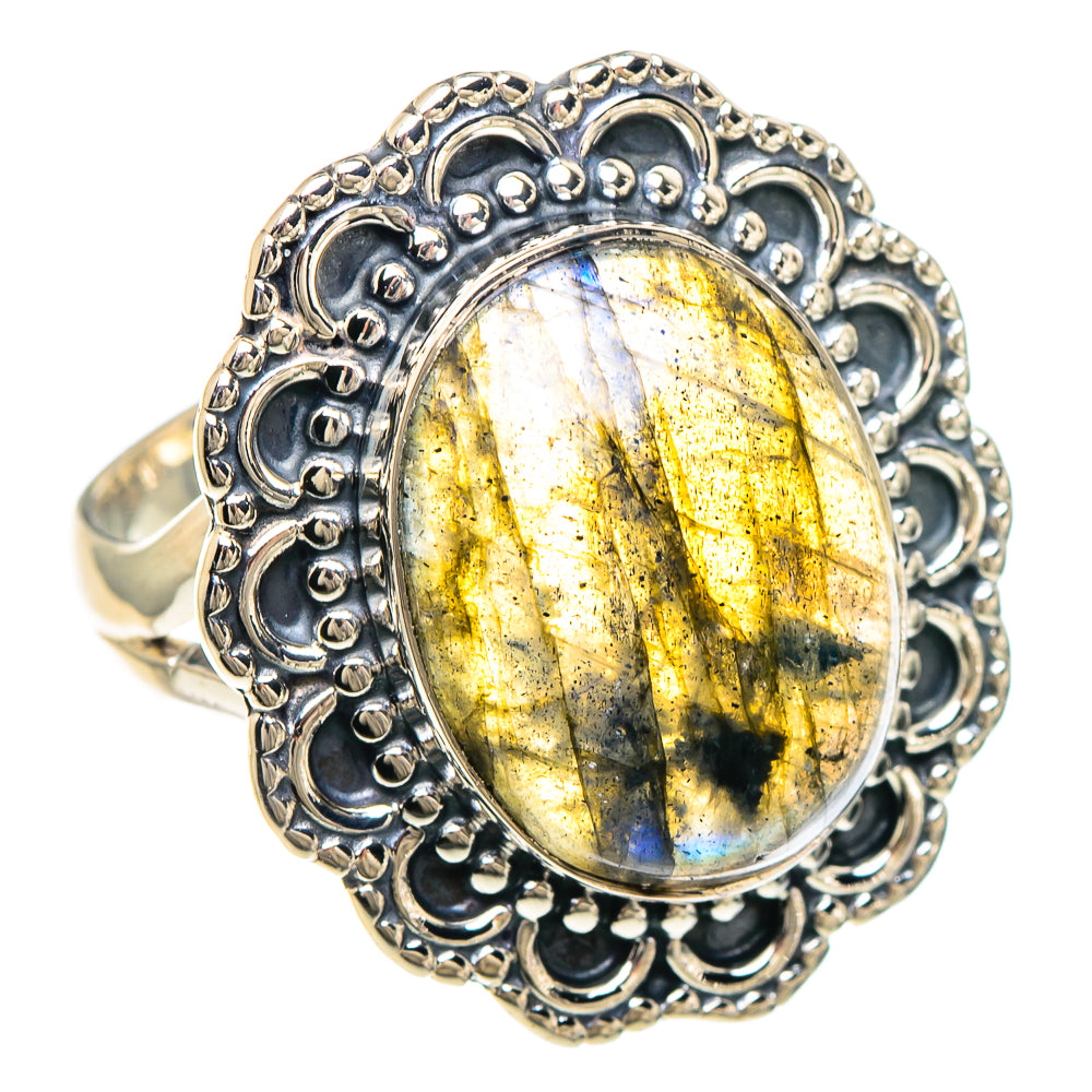 Labradorite Rings handcrafted by Anasilvercos - RING93935