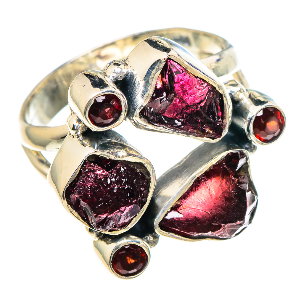 Garnet Rings handcrafted by Anasilvercos - RING93946