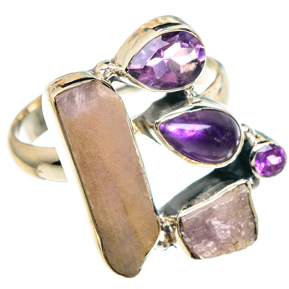 Rose Quartz Rings handcrafted by Anasilvercos - RING93948