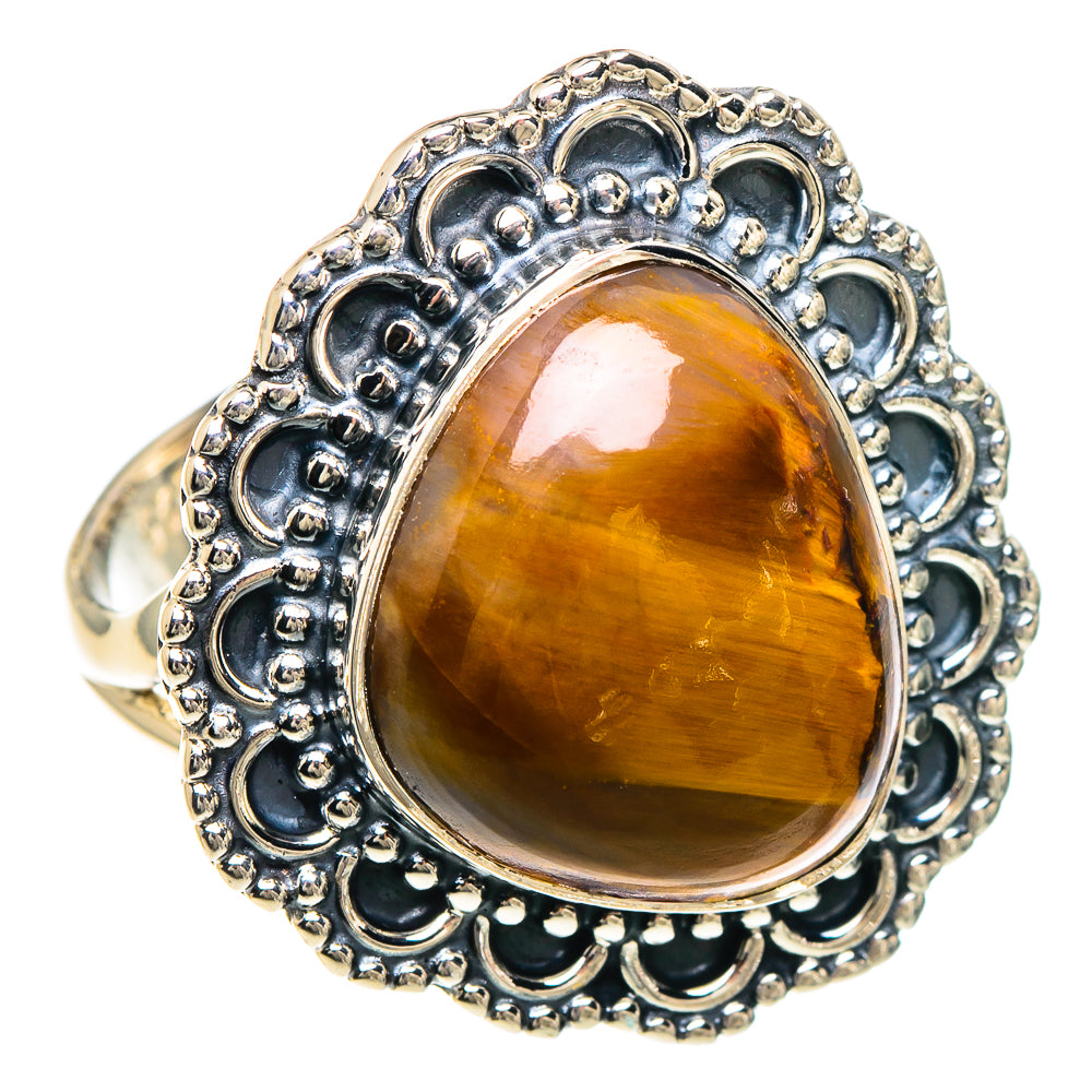 Tiger Eye Rings handcrafted by Anasilvercos - RING93965