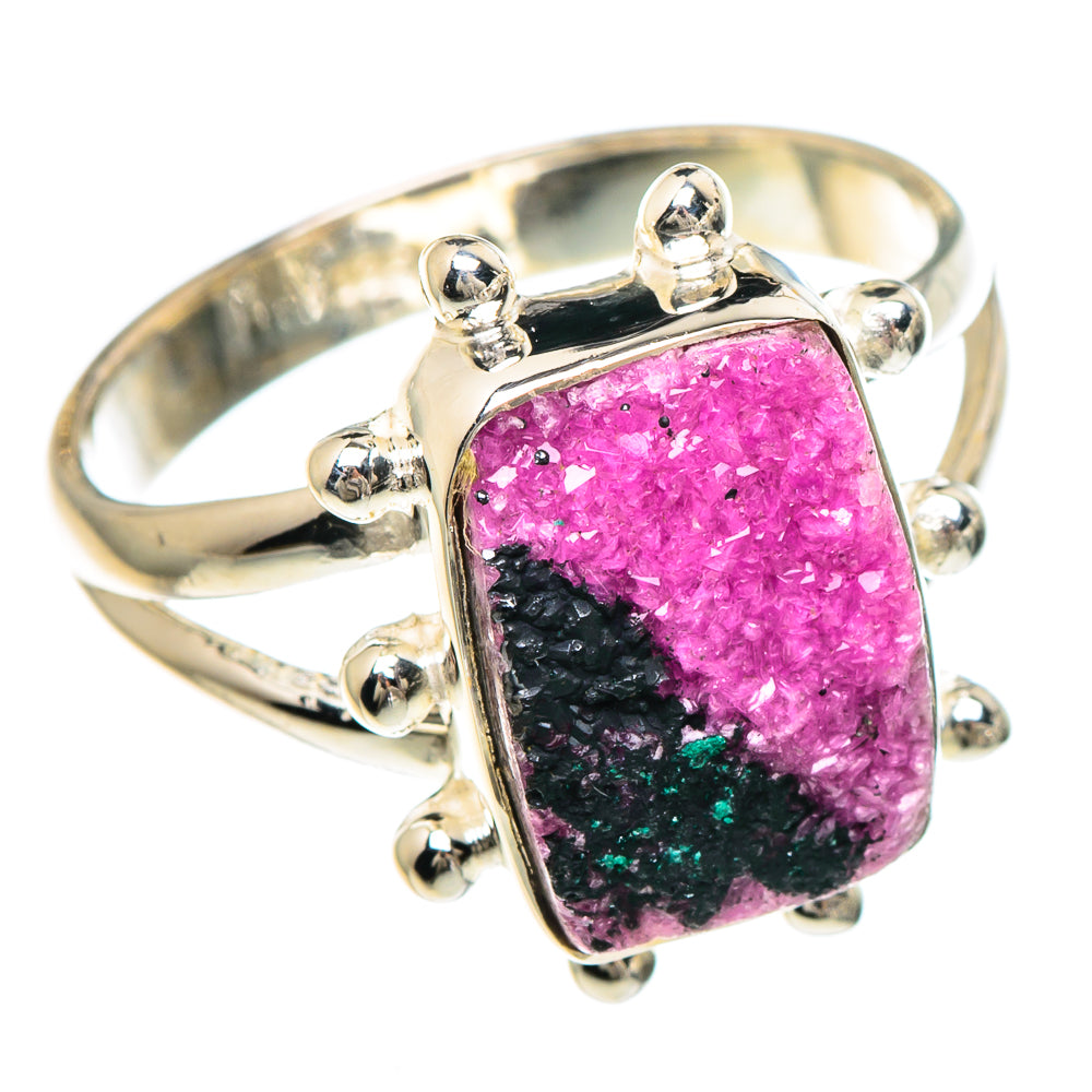 Cobalto Calcite Druzy Rings handcrafted by Anasilvercos - RING93970