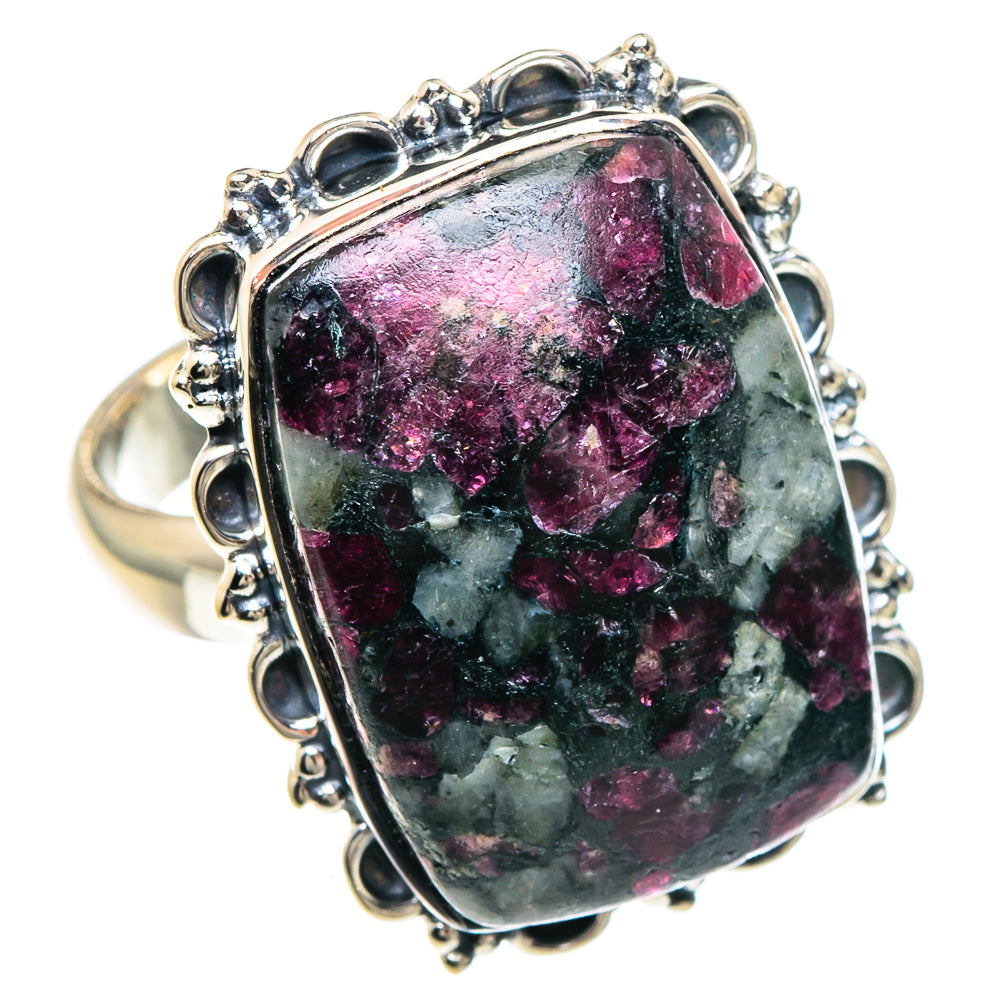 Russian Eudialyte Rings handcrafted by Anasilvercos - RING93972