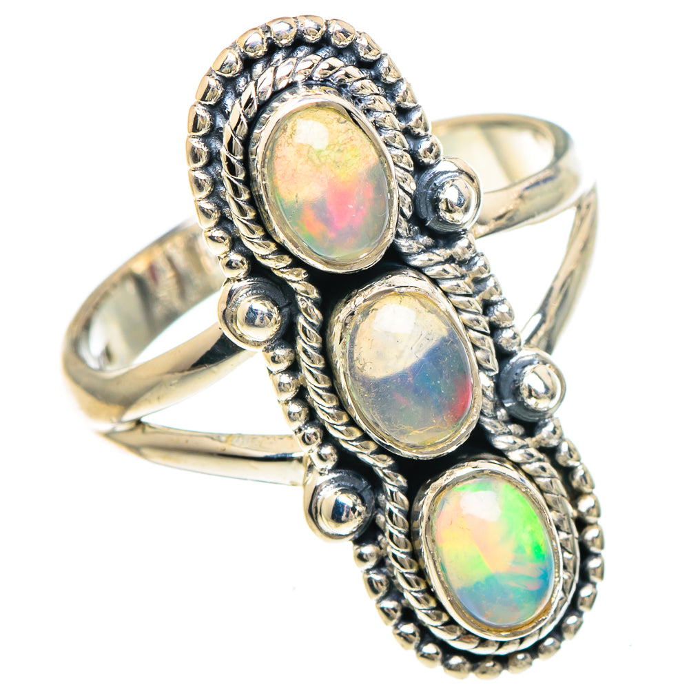 Ethiopian Opal Rings handcrafted by Anasilvercos - RING93979