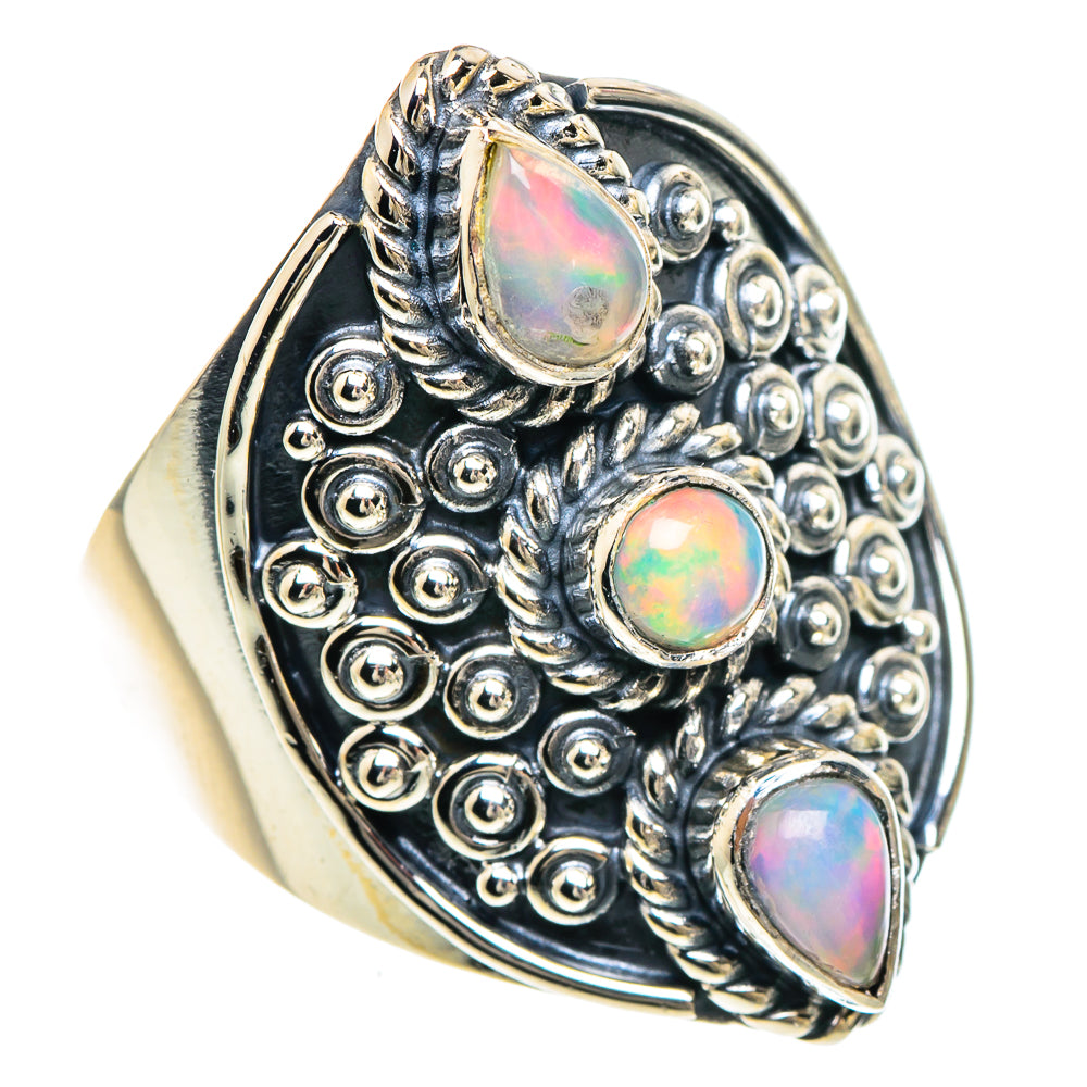 Ethiopian Opal Rings handcrafted by Anasilvercos - RING93980