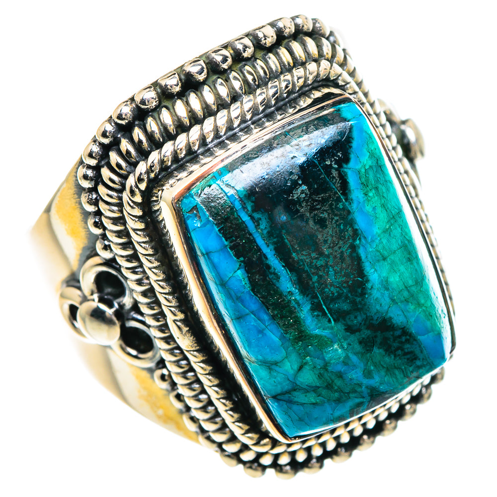 Chrysocolla Rings handcrafted by Anasilvercos - RING93984