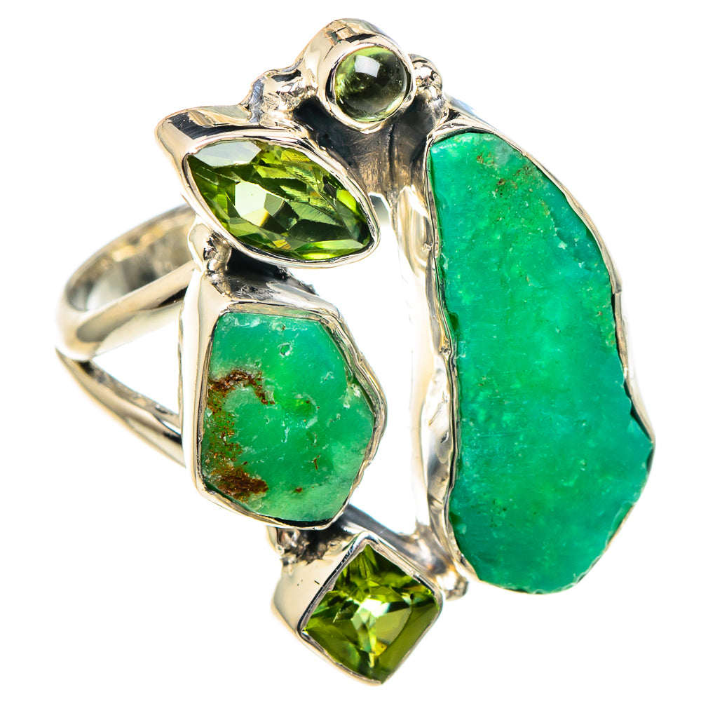 Chrysoprase Rings handcrafted by Anasilvercos - RING93987