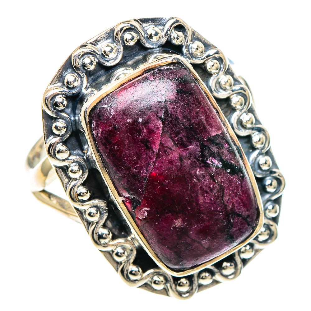 Russian Eudialyte Rings handcrafted by Anasilvercos - RING93995