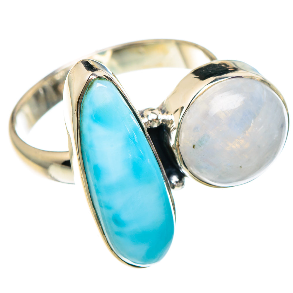 Larimar Rings handcrafted by Anasilvercos - RING94007