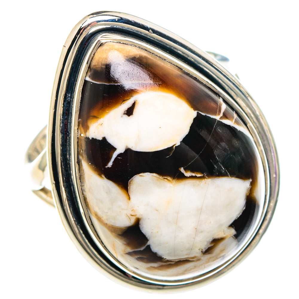 Peanut Wood Jasper Rings handcrafted by Anasilvercos - RING94012