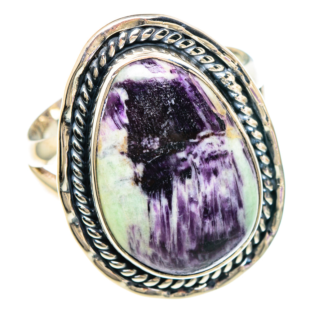 Cacoxenite Amethyst Rings handcrafted by Anasilvercos - RING94016