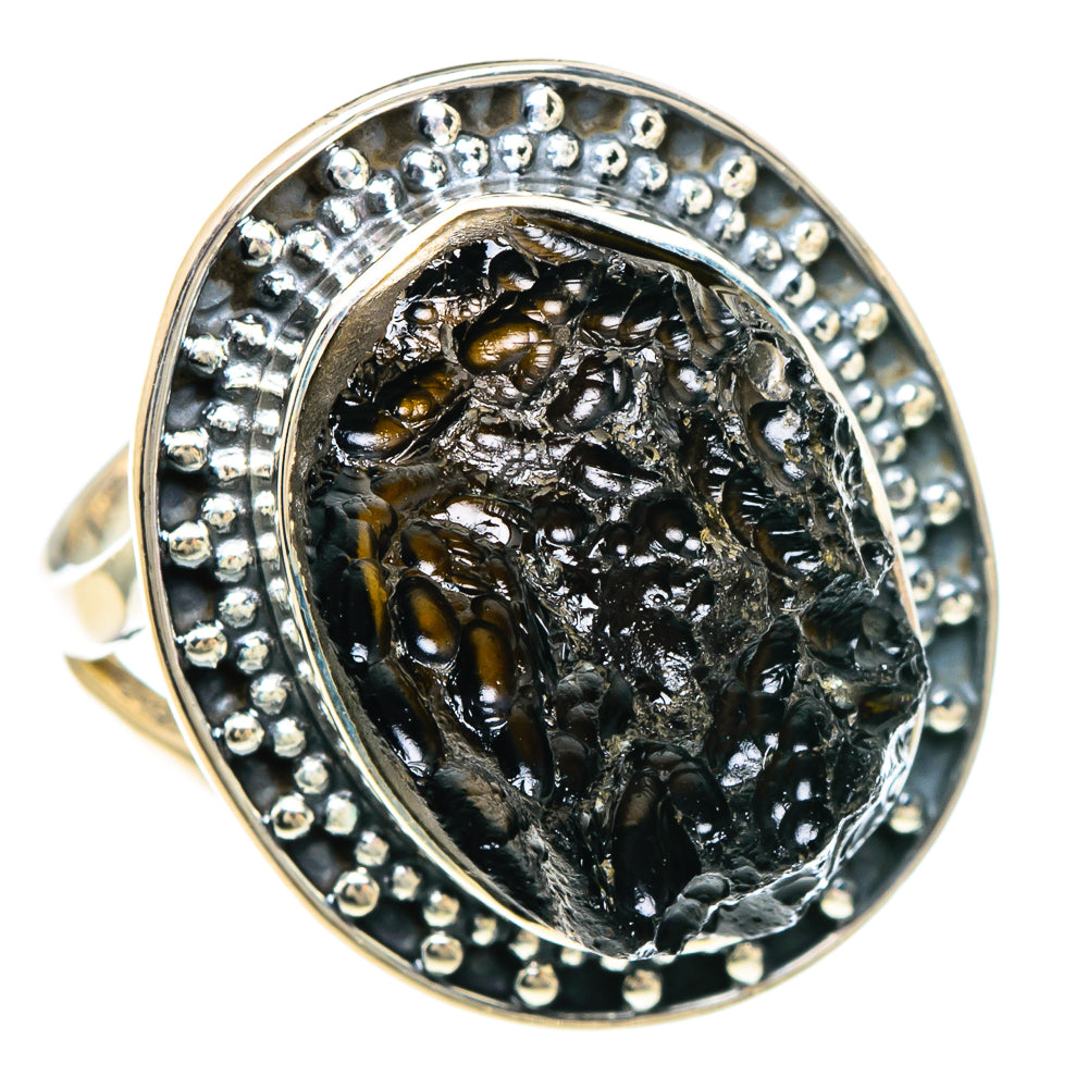Tektite Rings handcrafted by Anasilvercos - RING94017 - Photo 2