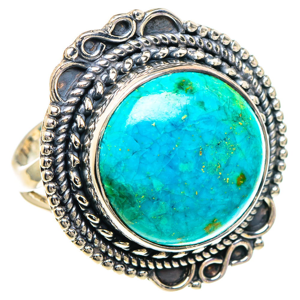 Chrysocolla Rings handcrafted by Anasilvercos - RING94022