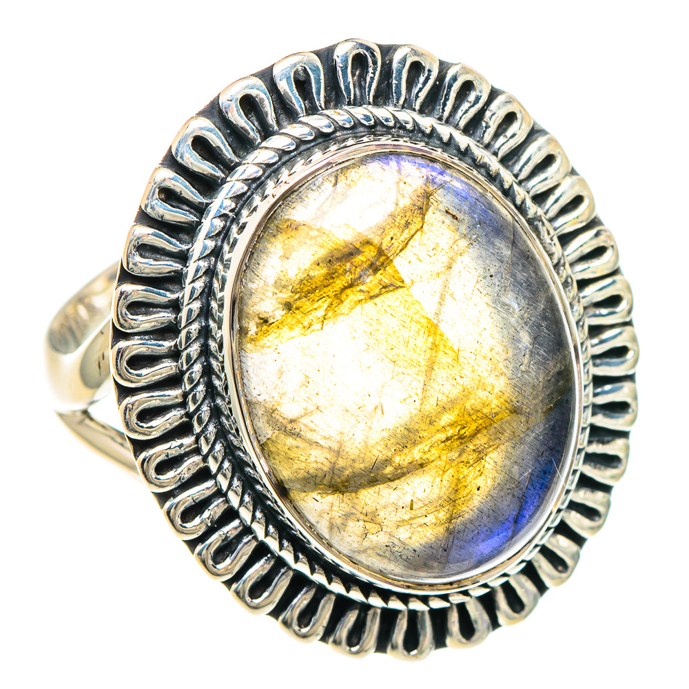 Labradorite Rings handcrafted by Anasilvercos - RING94023