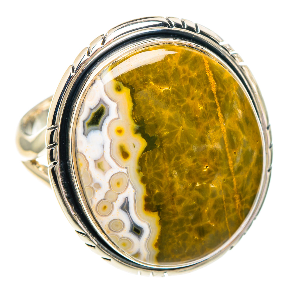 Ocean Jasper Rings handcrafted by Anasilvercos - RING94025 - Photo 2
