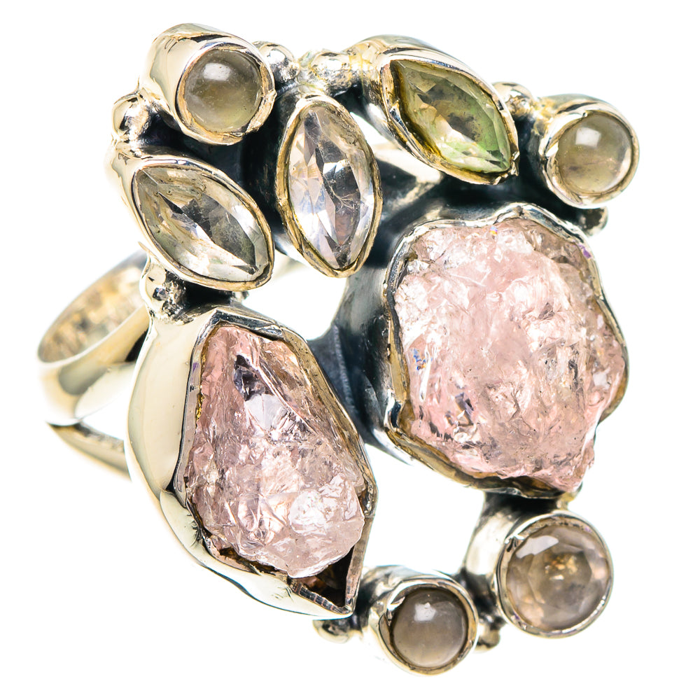 Rose Quartz Rings handcrafted by Anasilvercos - RING94028