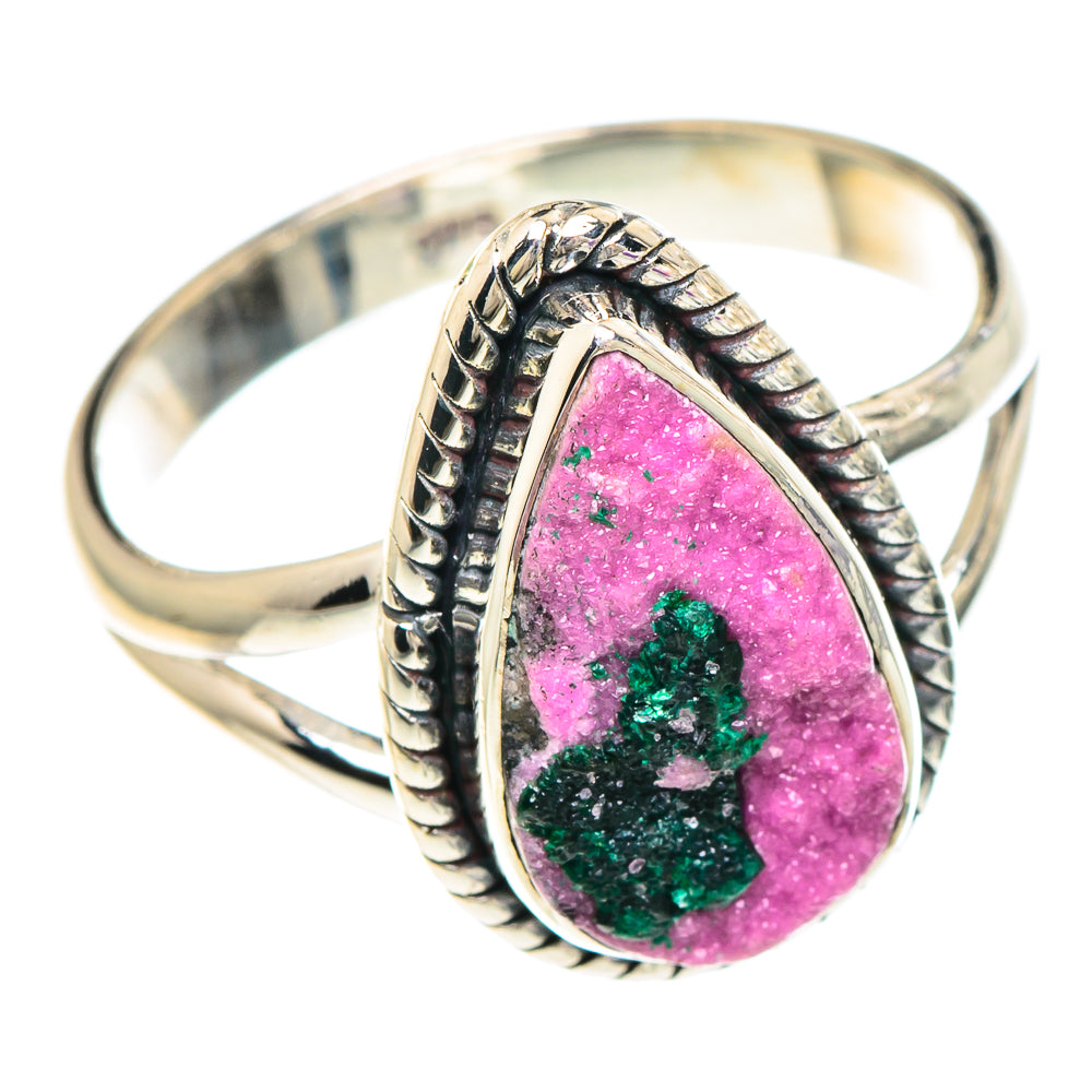 Cobalto Calcite Druzy Rings handcrafted by Anasilvercos - RING94029