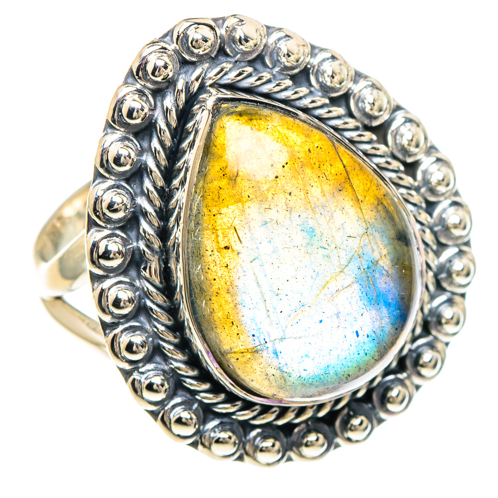 Labradorite Rings handcrafted by Anasilvercos - RING94037 - Photo 2