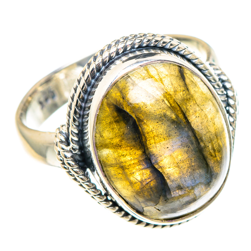 Labradorite Rings handcrafted by Anasilvercos - RING94039