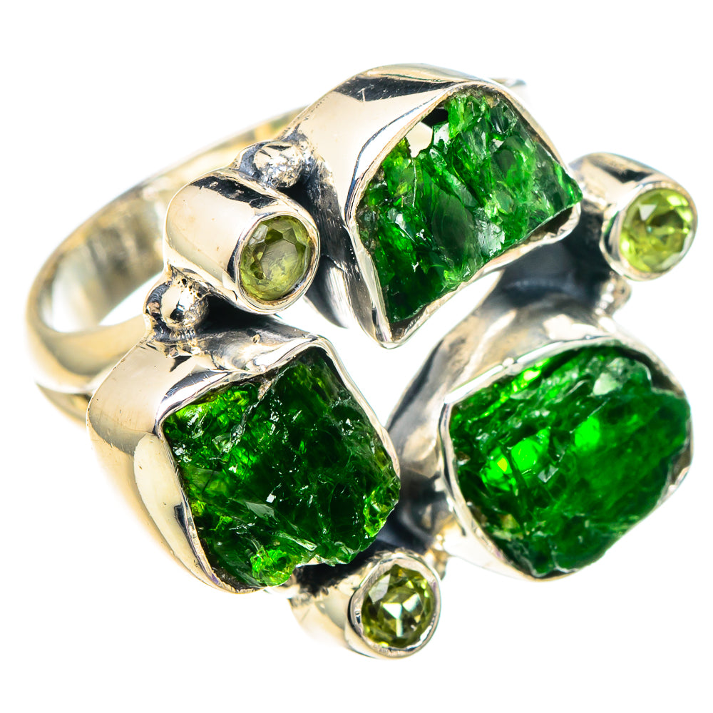 Chrome Diopside Rings handcrafted by Anasilvercos - RING94047