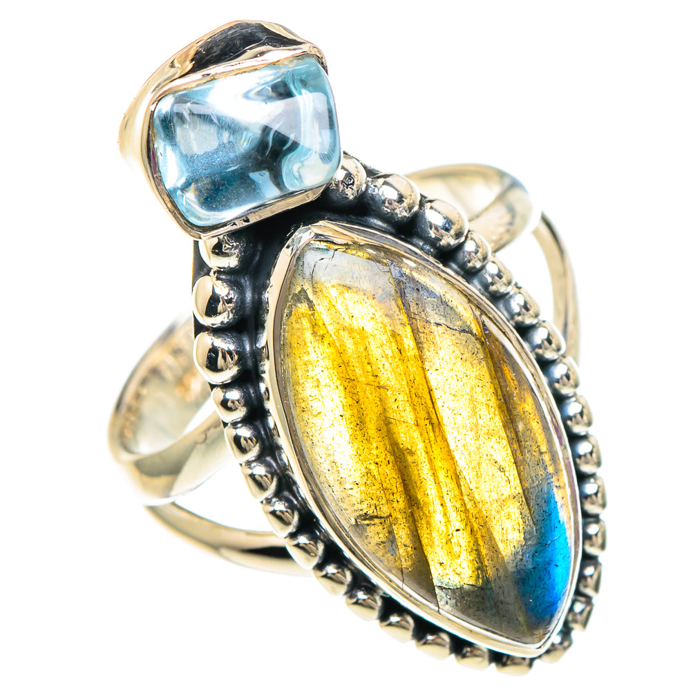 Labradorite Rings handcrafted by Anasilvercos - RING94056