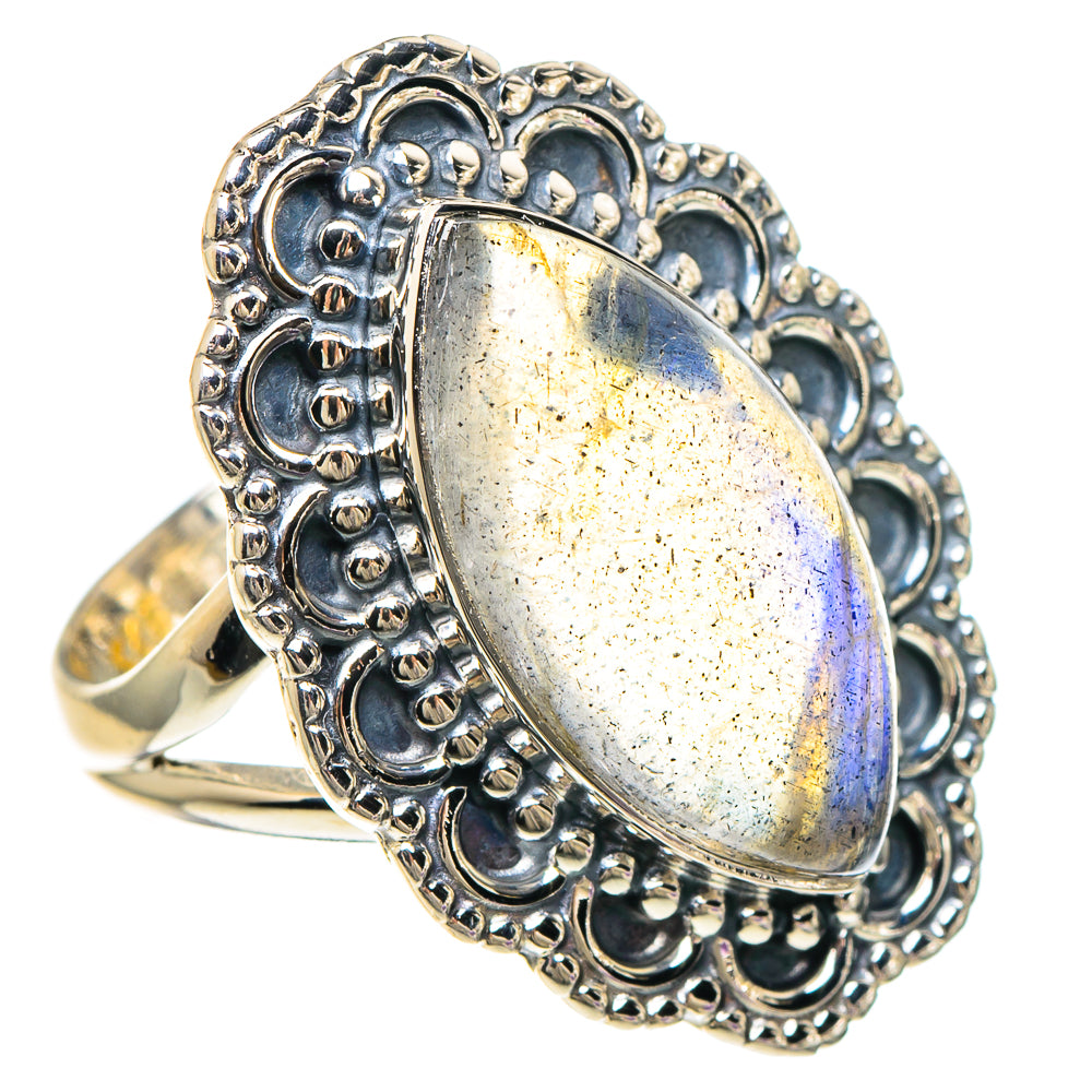 Labradorite Rings handcrafted by Anasilvercos - RING94058 - Photo 2